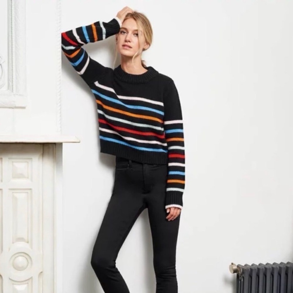 Philosophy Republic Clothing Multicolor Striped Crewneck Sweater - Size S
